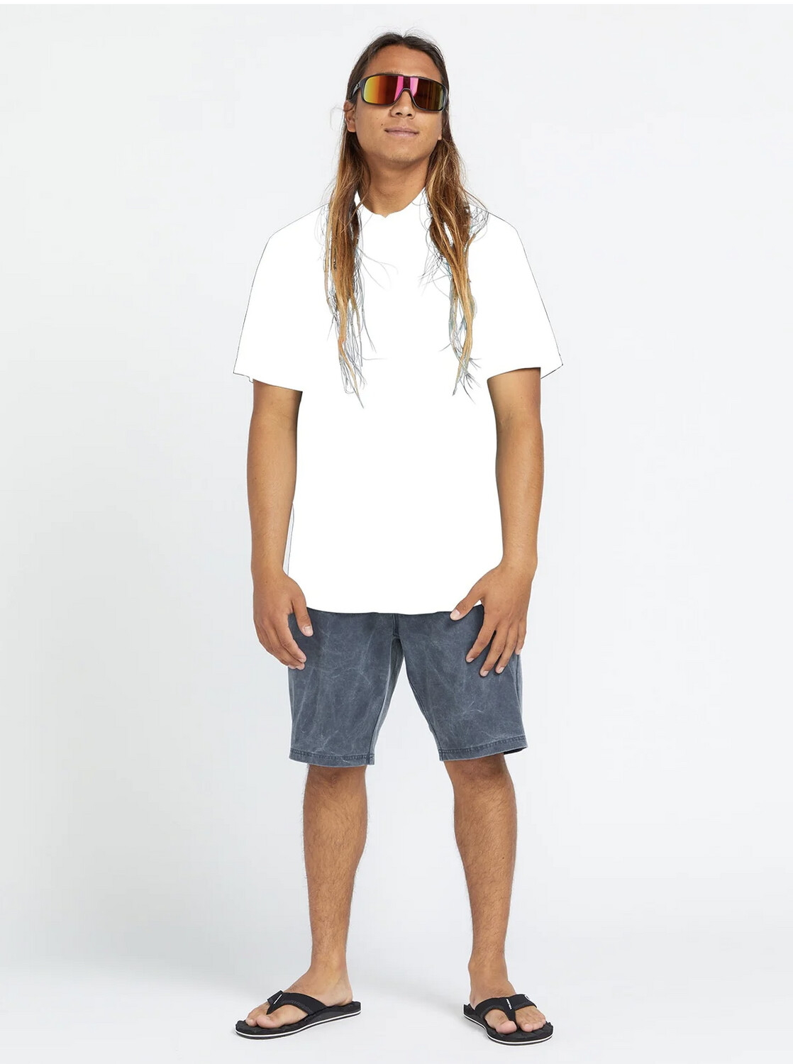Volcom STONE FADED HYBRID SHORTS - NAVY
