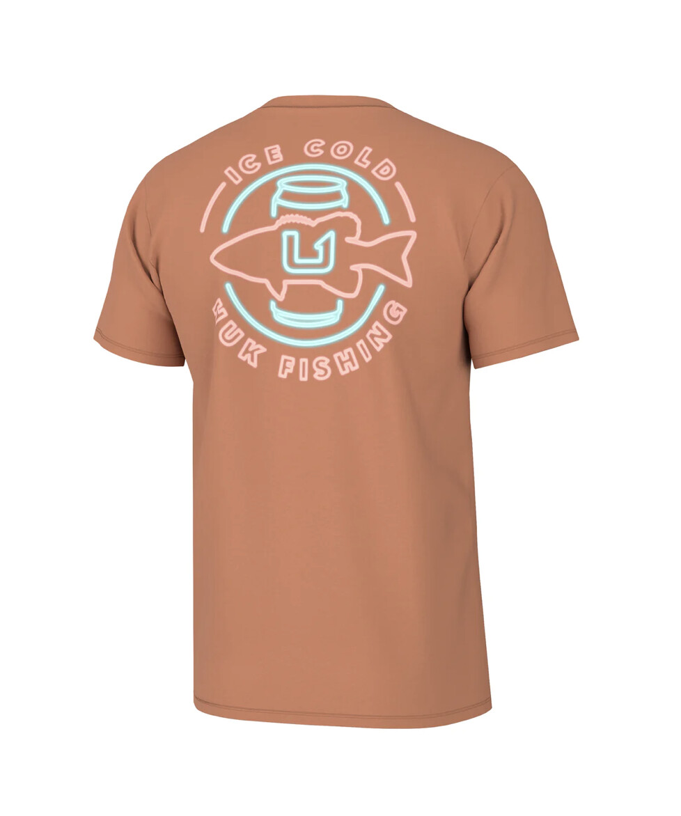 HUK COLD BASS TEE Sunburn