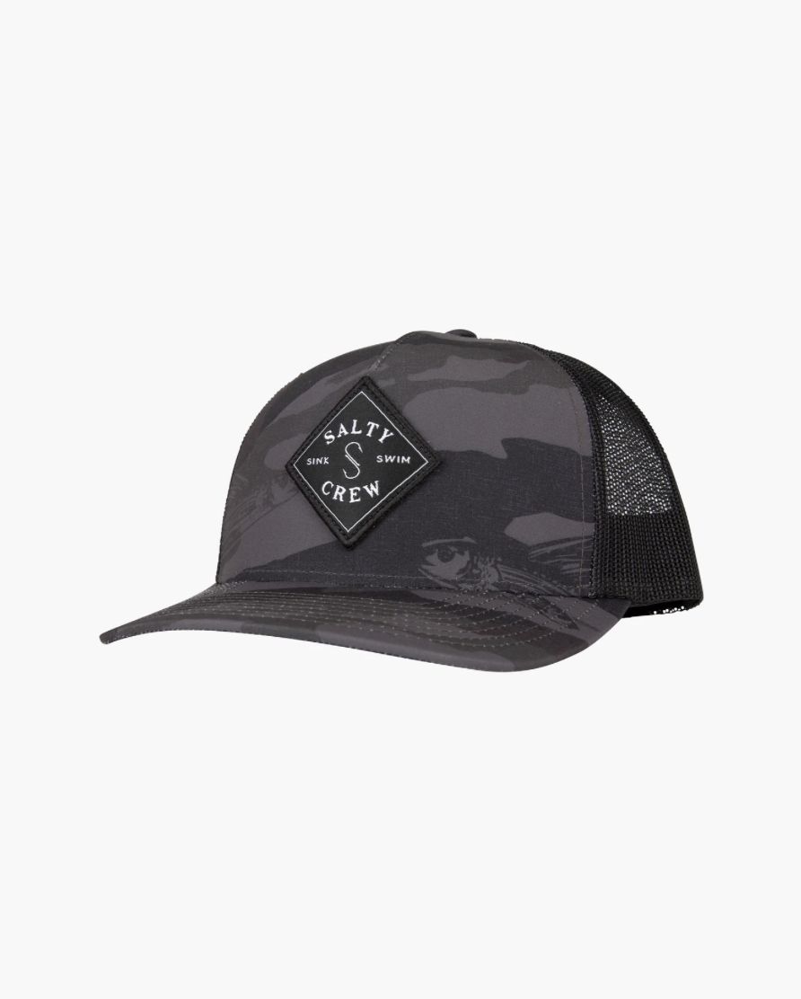 Salty Crew Sealine Curved Snapback Black Camo