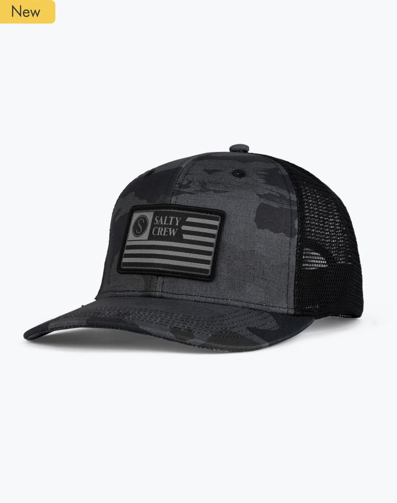Salty Crew Patriot Trucker BLKCAM