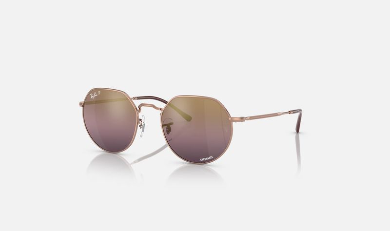 Rayban Jack Rose Gold Mirror Rrad Polarized