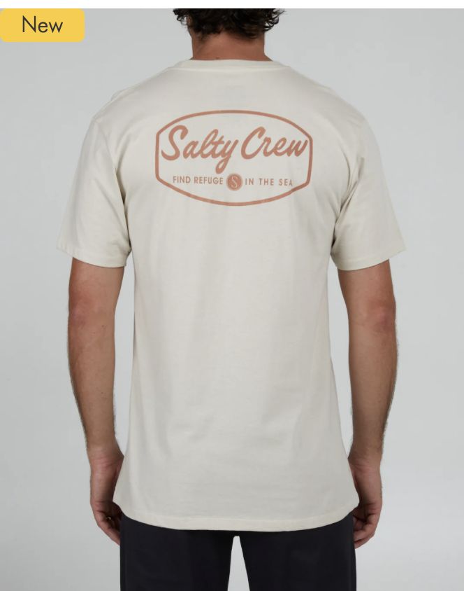 Salty Crew Labeled SS Tee Bone, Size: M