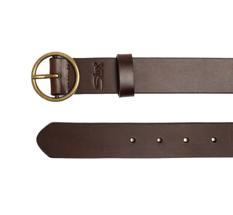 Silver Jeans Co. 35MM Heavyweight Genuine Leather Belt Brown