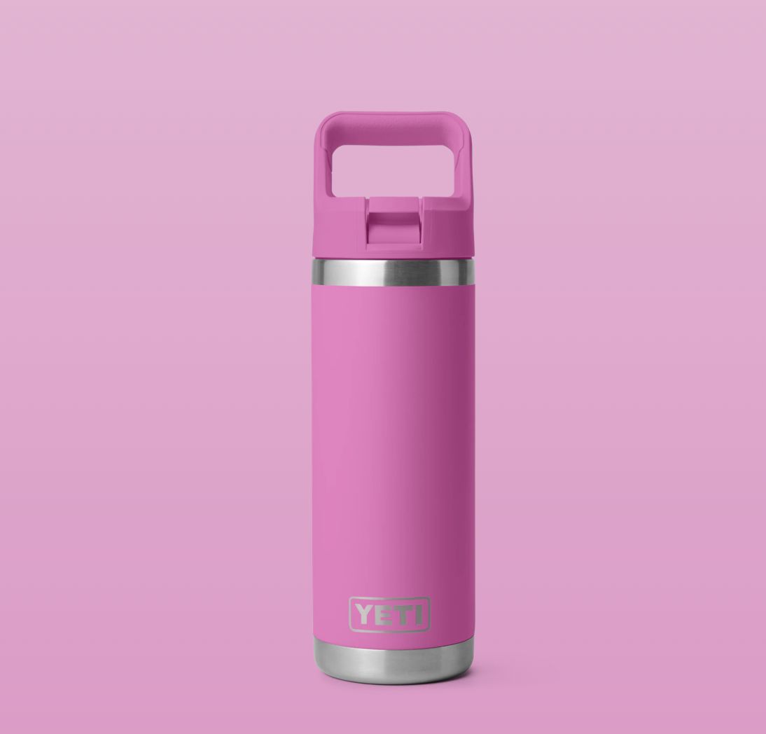 Yeti RAMBLER® 532 ML WATER BOTTLE  WITH COLOUR-MATCHED STRAW CAP Wildflower Fuchsia