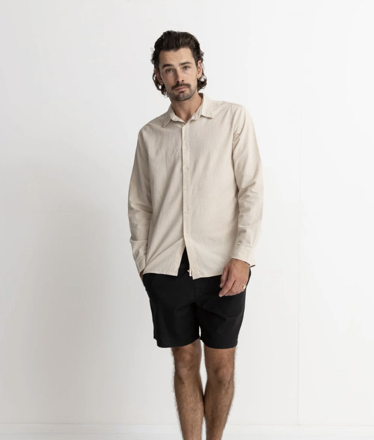 Rhythm Classic LS Button up Sand