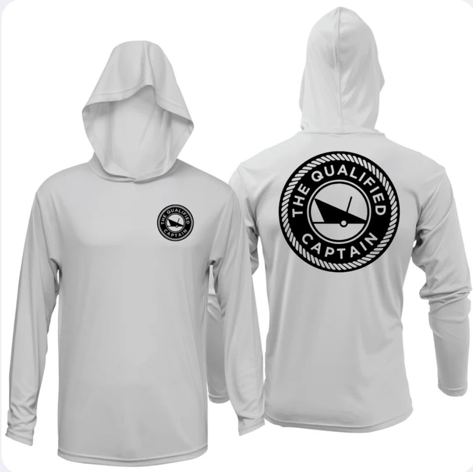 The Qualified Captain TQC Performance Hoodie White