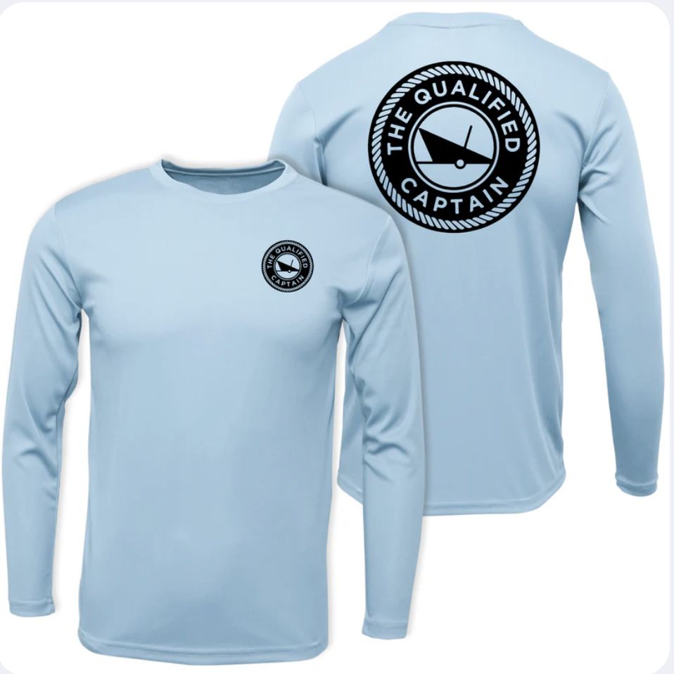 The Qualified Captain™ TQC Performance Crew Light Blue