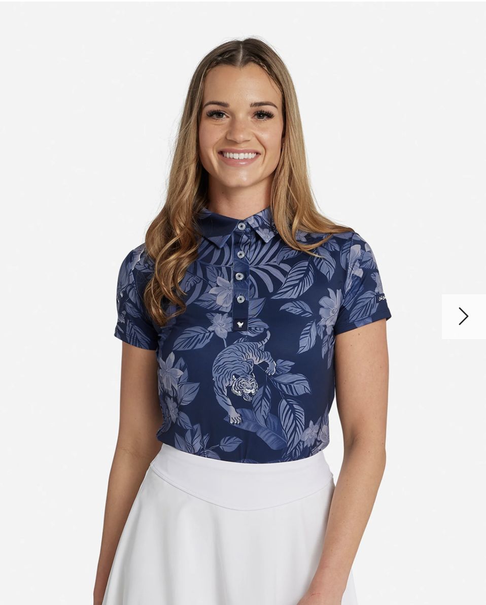 Bad Birdie CROUCHING TIGER WOMEN&#39;S SHORT SLEEVE POLO