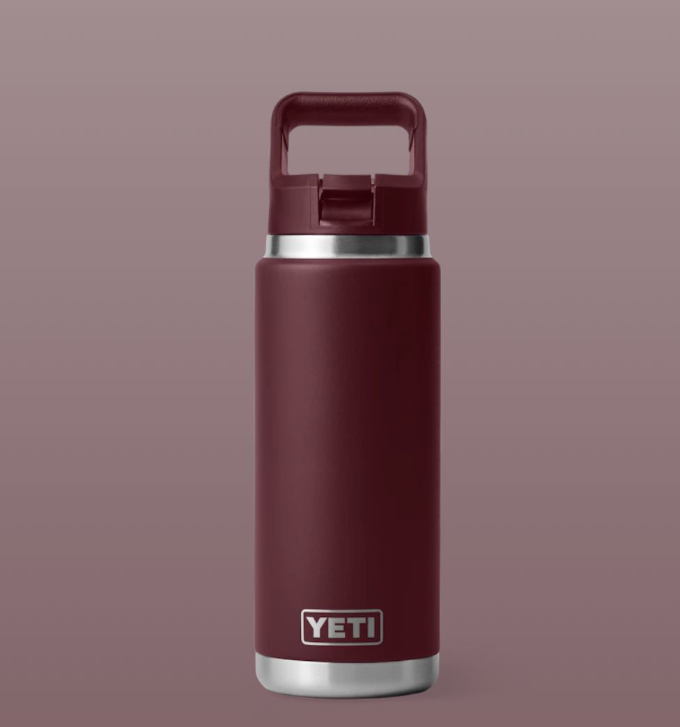 Yeti RAMBLER® 769 ML WATER BOTTLE  WITH COLOUR-MATCHED STRAW CAP Wild Vine Wine