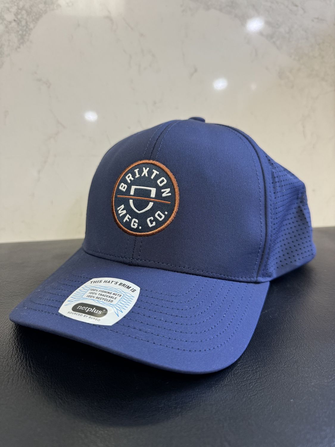 Brixton Crest X MP Snapback Washed Navy