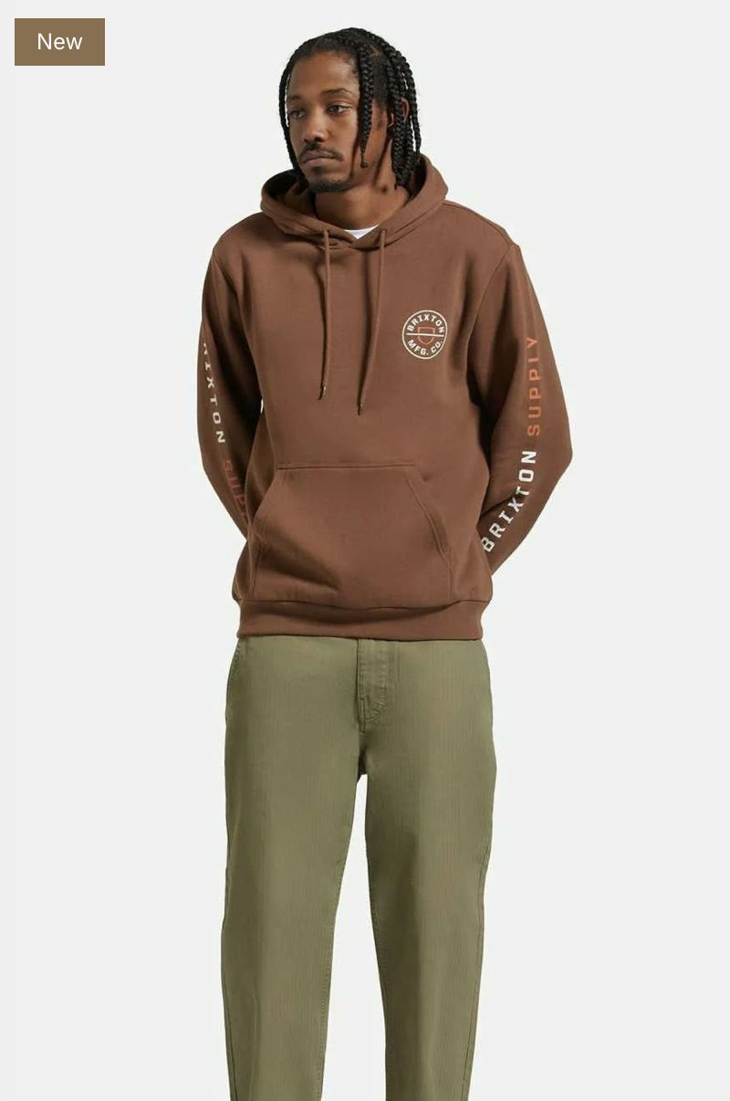 Brixton Crest Hood Pinecone