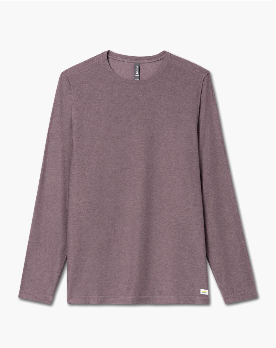 Vuori LS Strato Tee Elderberry Heather