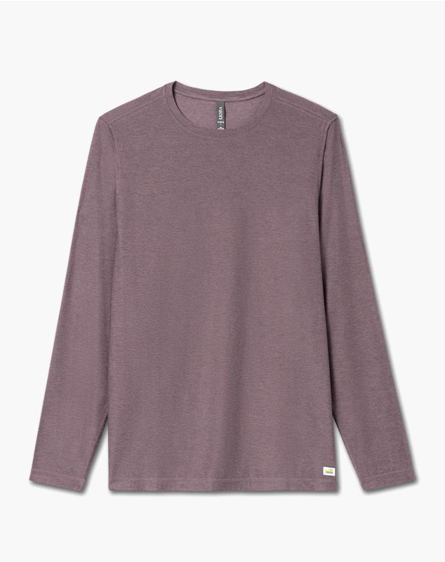 Vuori LS Strato Tee Elderberry Heather