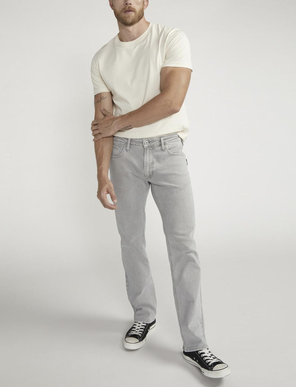 Silver Allan Straight Grey 619