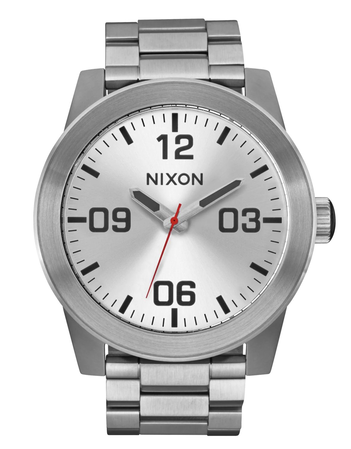 Nixon Corporal SS White Silver