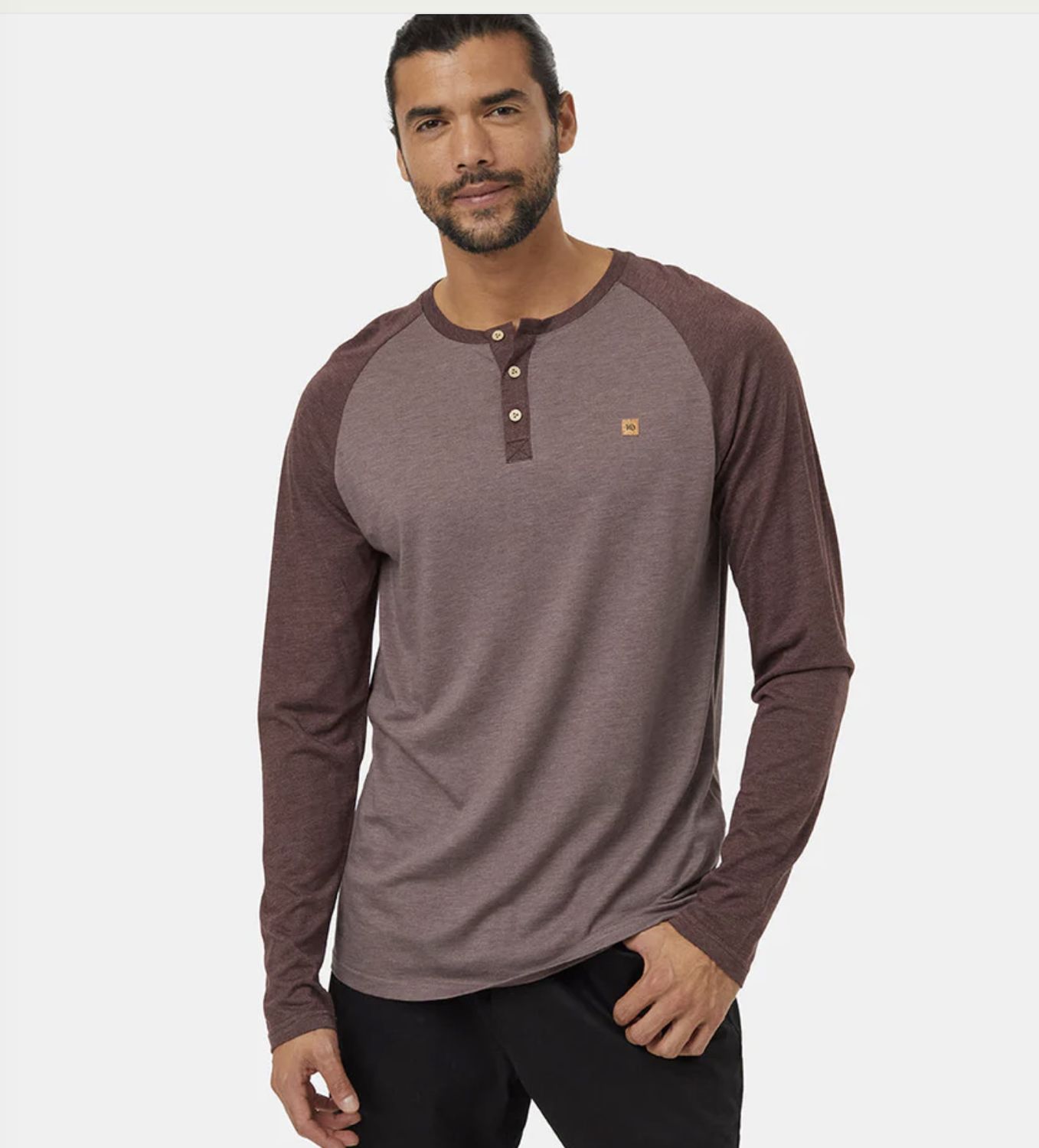 Tentree Classic Henley LS Elkwood