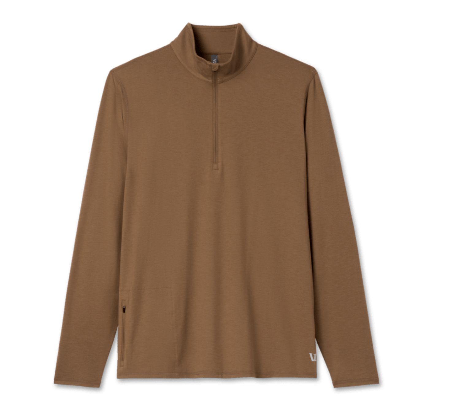 Vuori Ease 1/2 Zip Pecan Heather