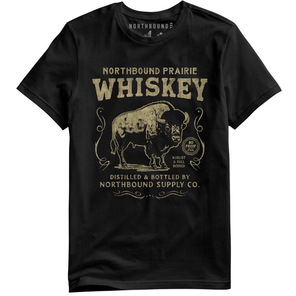 Northbound Supply Co. Whiskey Black Tee