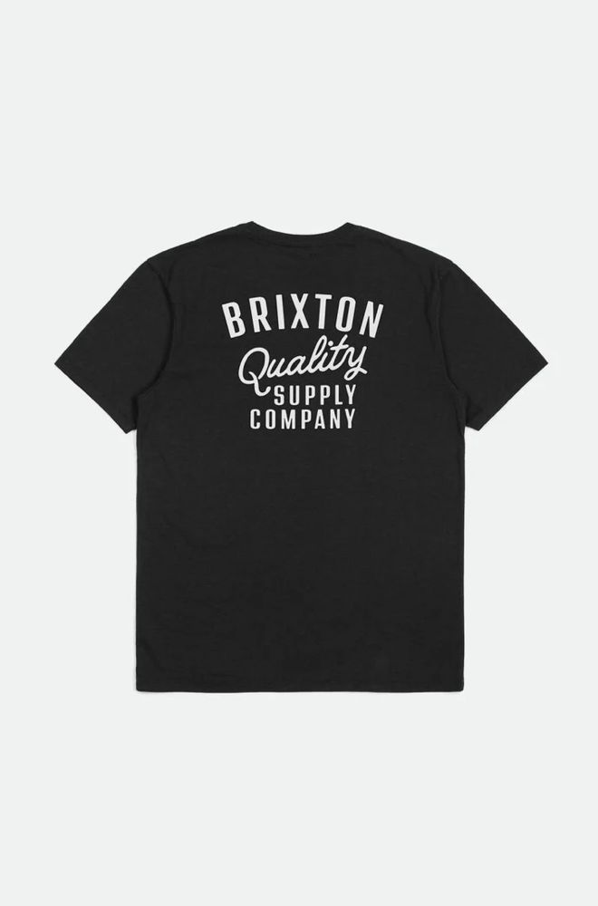 Brixton Hubal Tee Black White