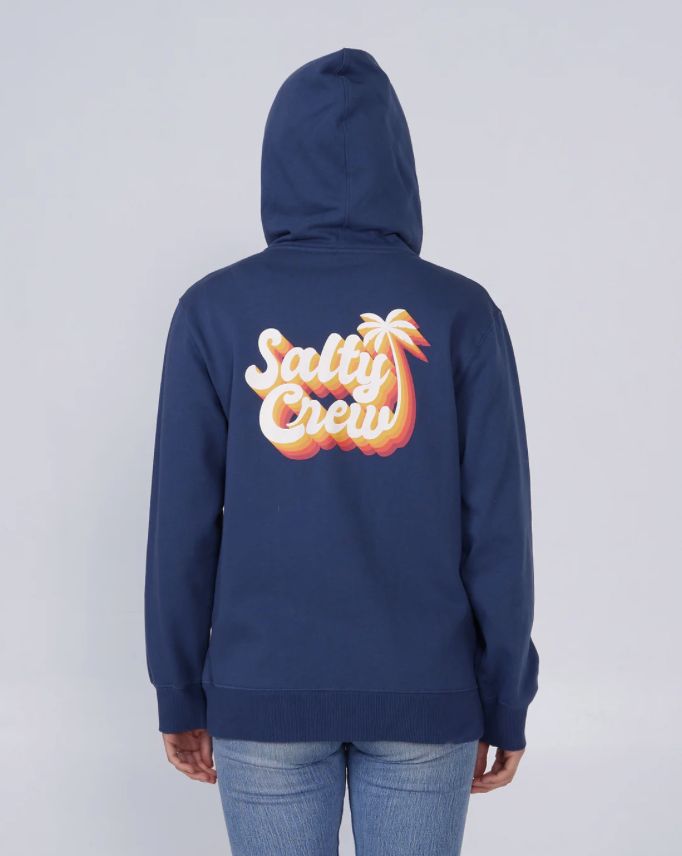 Salty Crew Seventies Zip Hood Denim