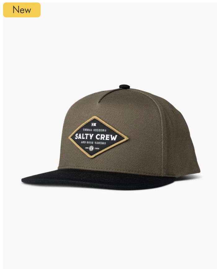 Salty Crew Infield Snapback Olive