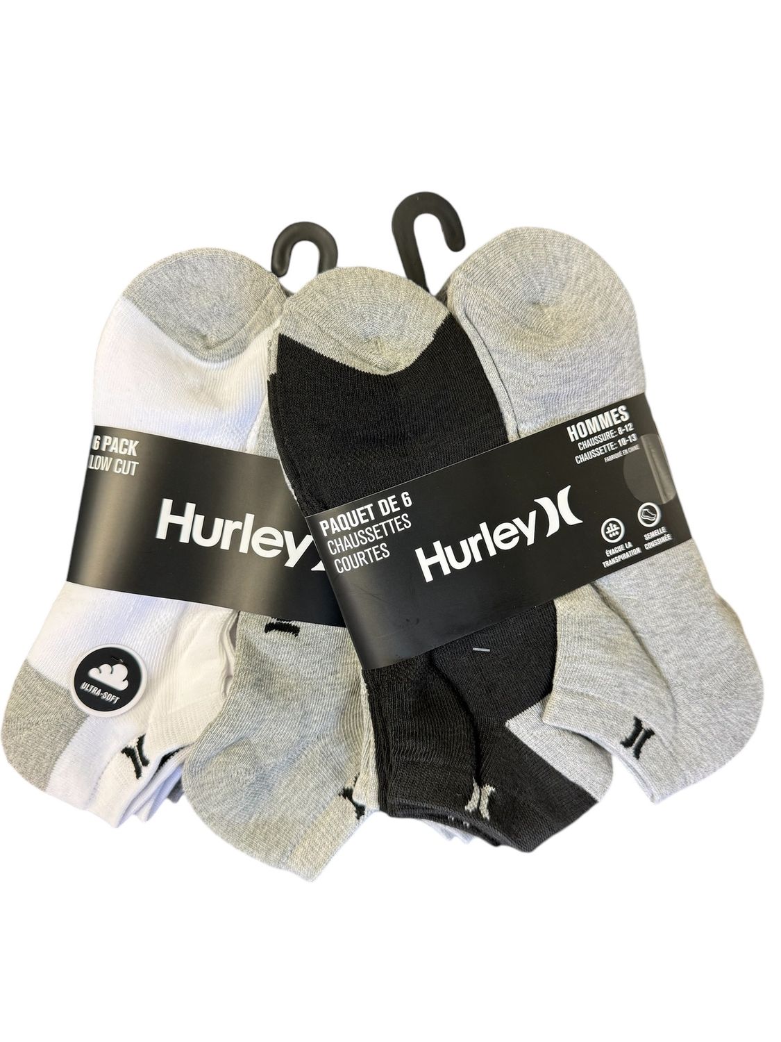 Hurley 6Pack Low Cut Sock Multi