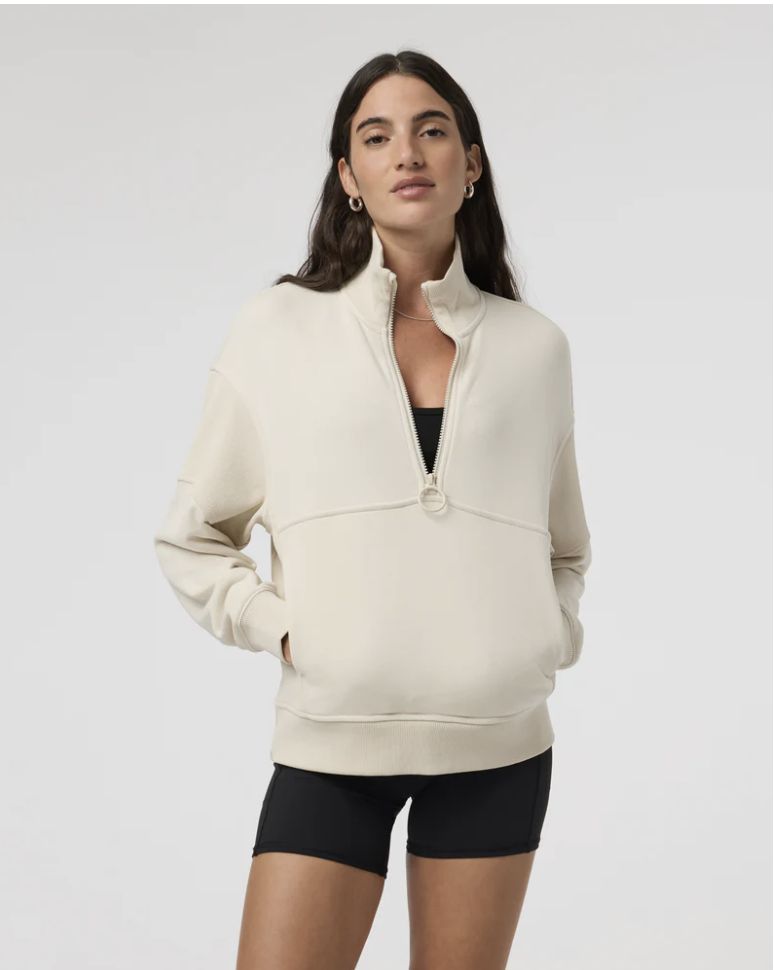 Vuori Sedona Rib Half Zip Bone