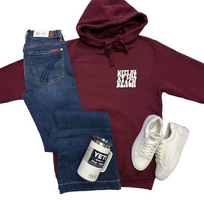 Department of Beaches Maroon Hoodie