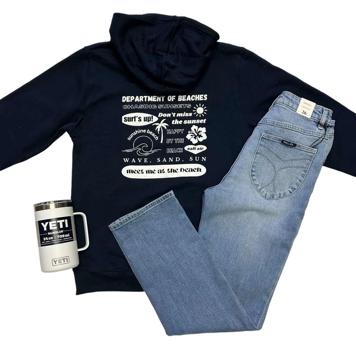 Department of Beaches Navy Hoodie