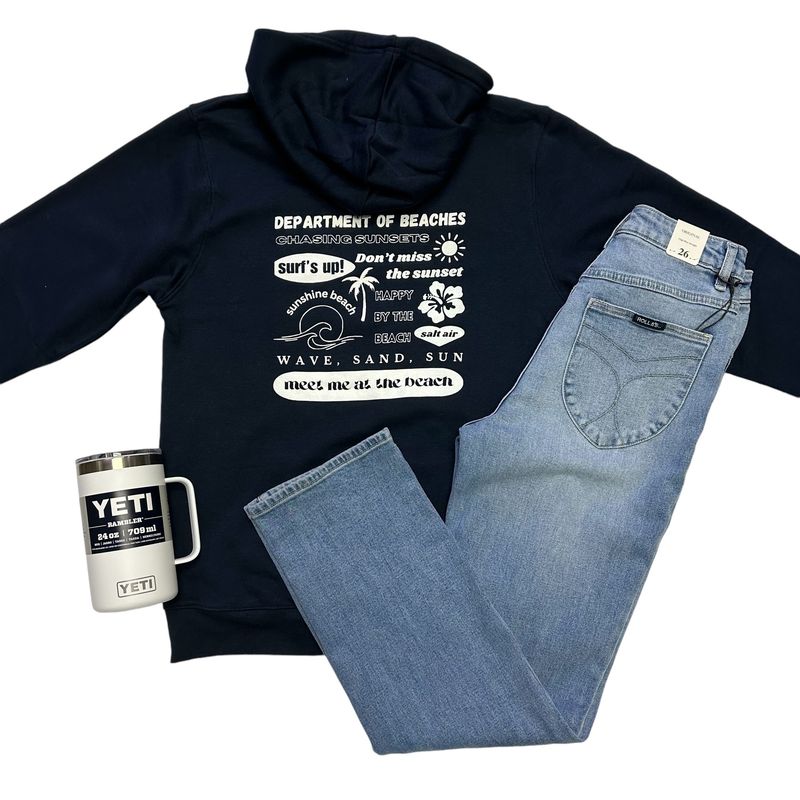 Department of Beaches Navy Hoodie