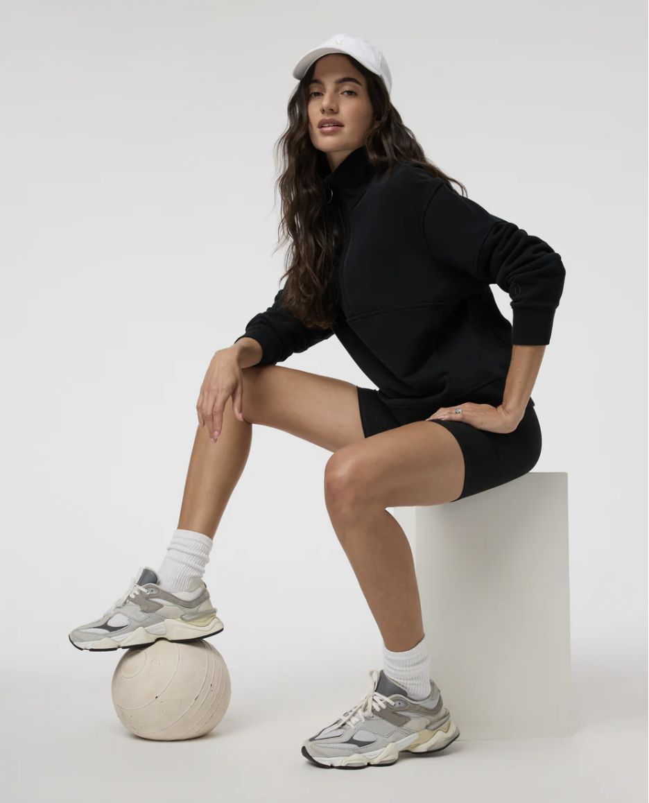 Vuori Sedona Rib Half Zip Black