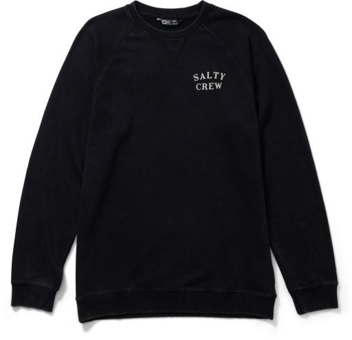 Salty Crew STEADFAST CREW FLEECE, Size: M, Colour: BLACK, Season: 2024 SEASON 3