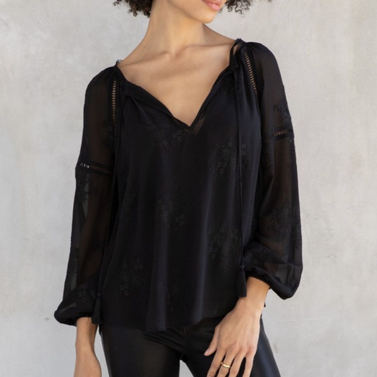 Lovestitch Soft Black Blouse
