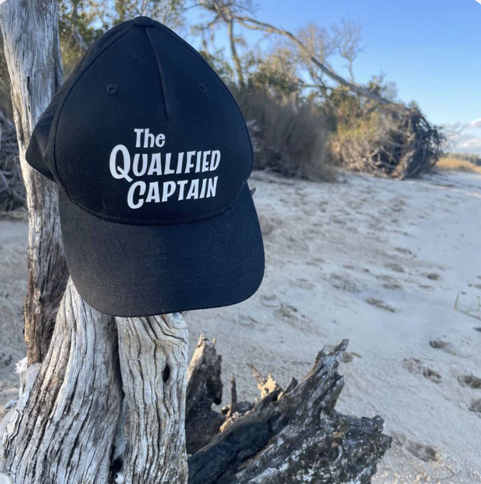 The Qualified Captain Script Snapback Black