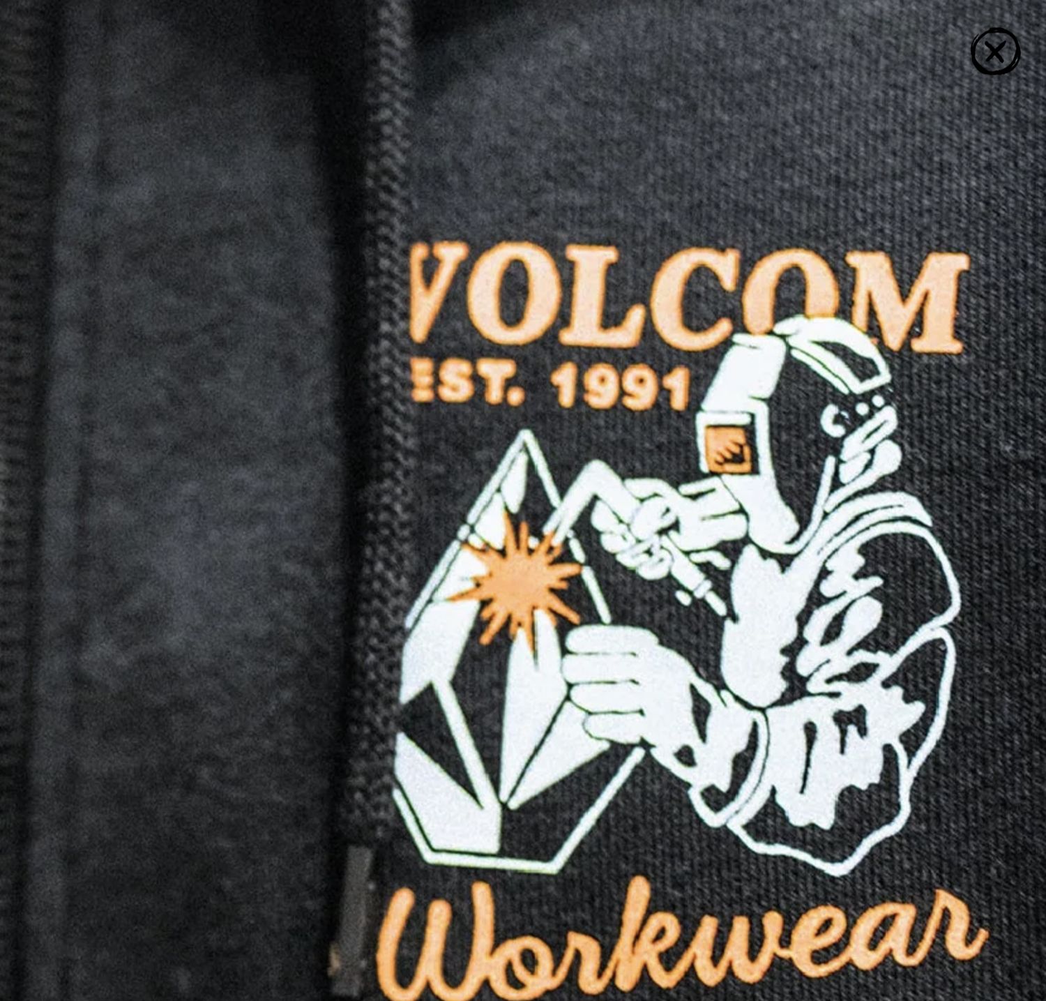 Volcom Welder Zip Hoodie Black