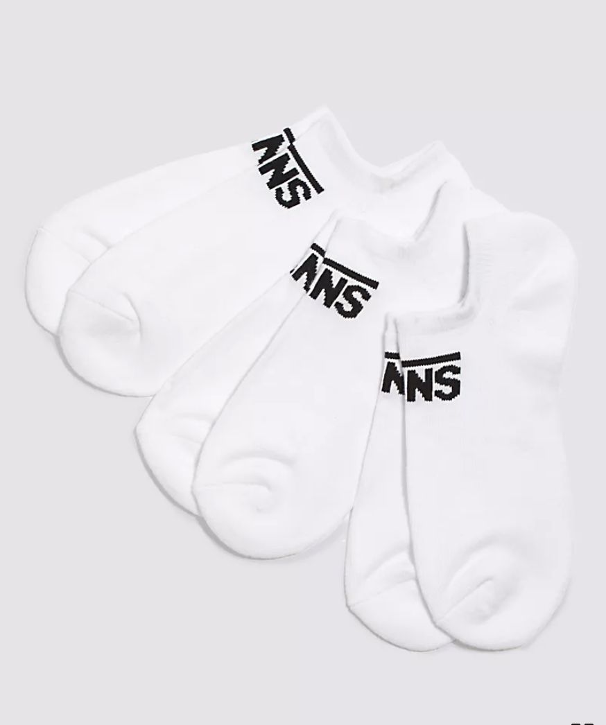 Vans Classic Kick 3-Pack Sock White 95-13