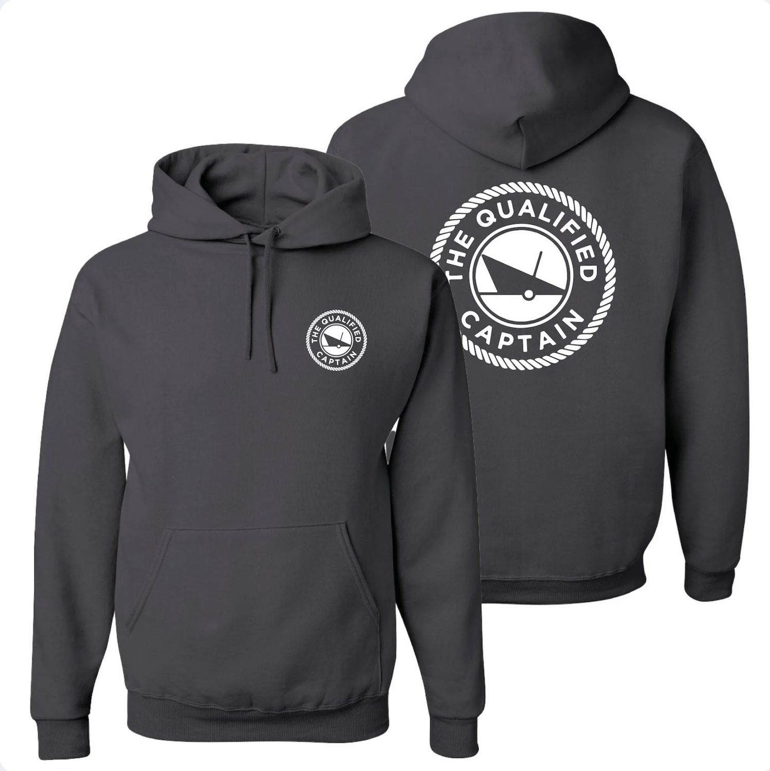 The Qualified Captain™ Qualified Hoodie Charcoal