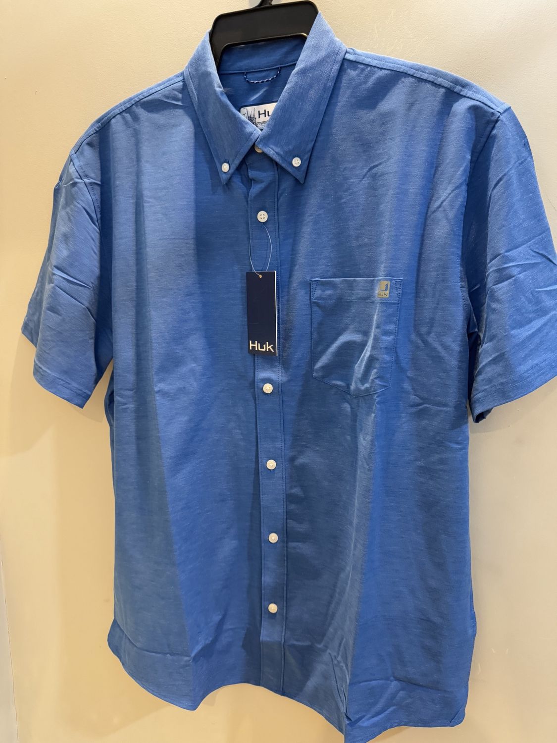 HUK Kona Solid SS Ocean Blue