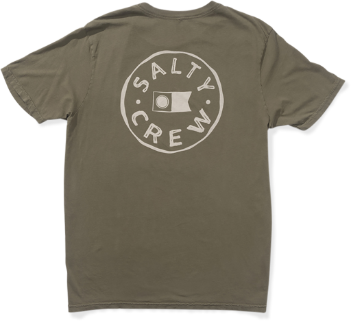 WATERMARK VINTAGE SS TEE, Size: L, Colour: DUSTY OLIVE, Season: 2025 SEASON 1