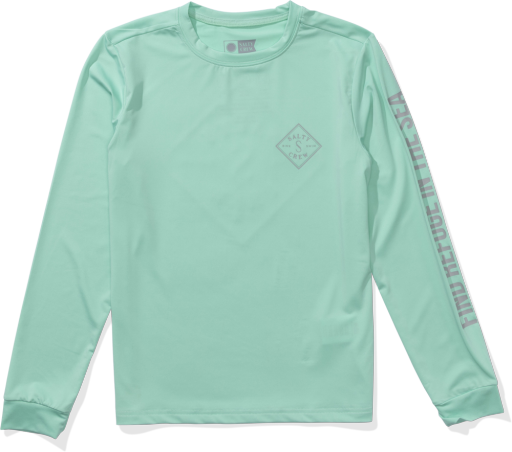 TIPPET BOYS SUNSHIRT, Size: M, Colour: SEA FOAM, Season: 2025 SEASON 1