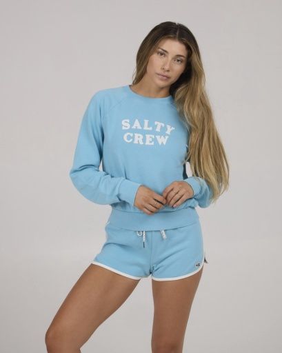 Salty Crew FIRST MATE CREW, Size: S, Colour: LAGOON BLUE, Season: 2025 SEASON 1