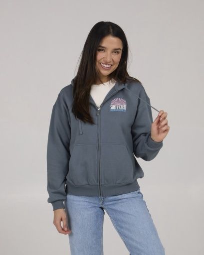 Salty Crew IN THE RAYS ZIP HOODY Fin Blue, Size: S, Colour: FIN BLUE, Season: 2025 SEASON 1