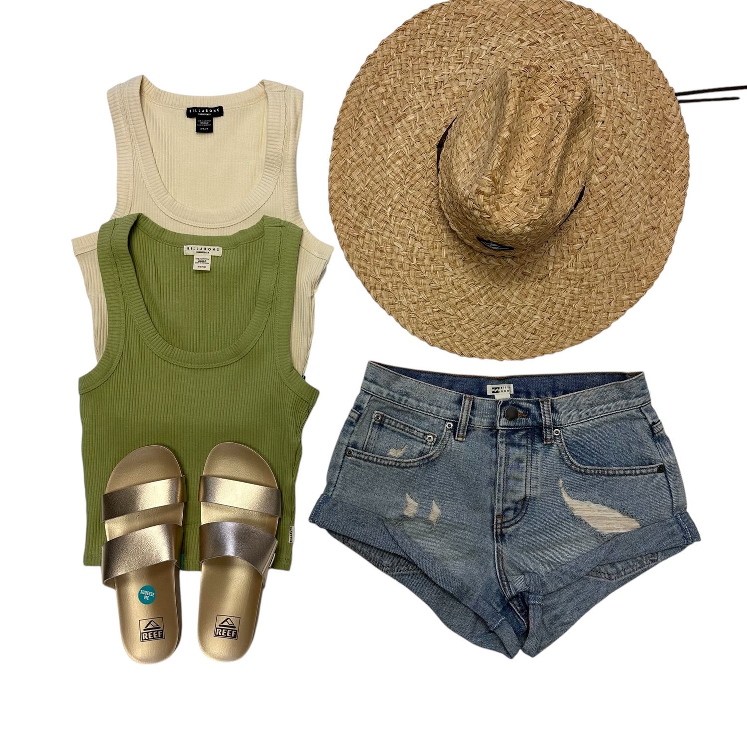 Billabong Rerun Knit Tank Avocado