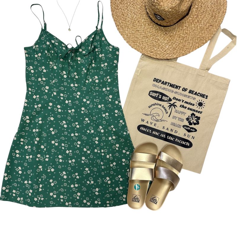 Billabong Island Love Dress Green