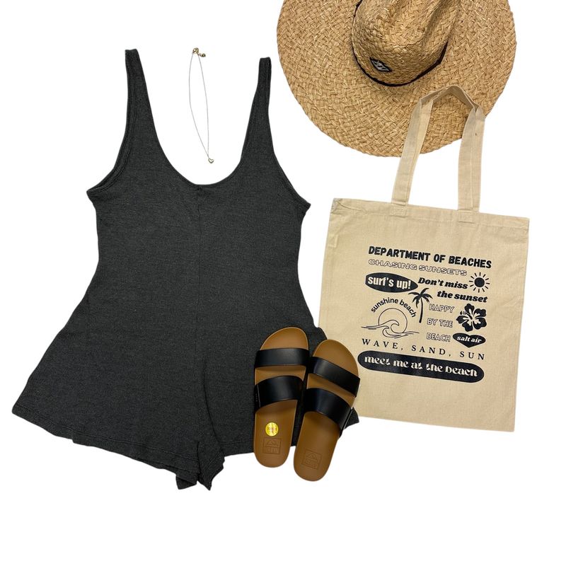 Billabong Never Better Black Pebble Romper