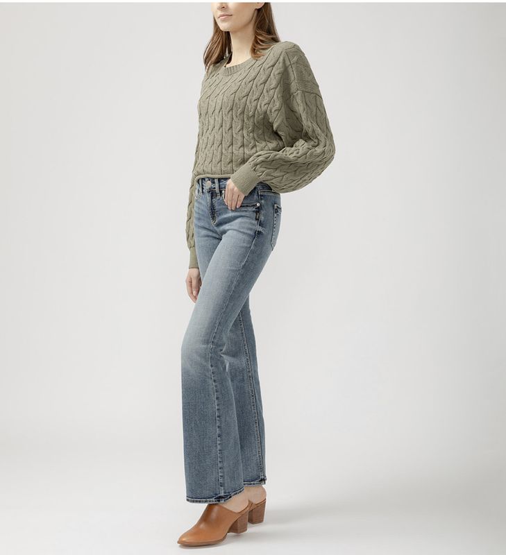 Silver Suki Curvy Fit Mid Rise Bootcut 33 Inseam 284