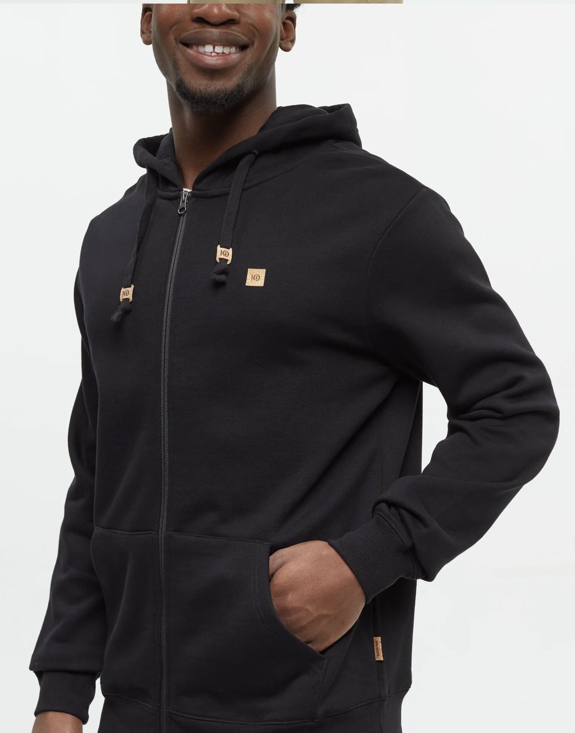 Tentree Reynard Zip Hoodie Black