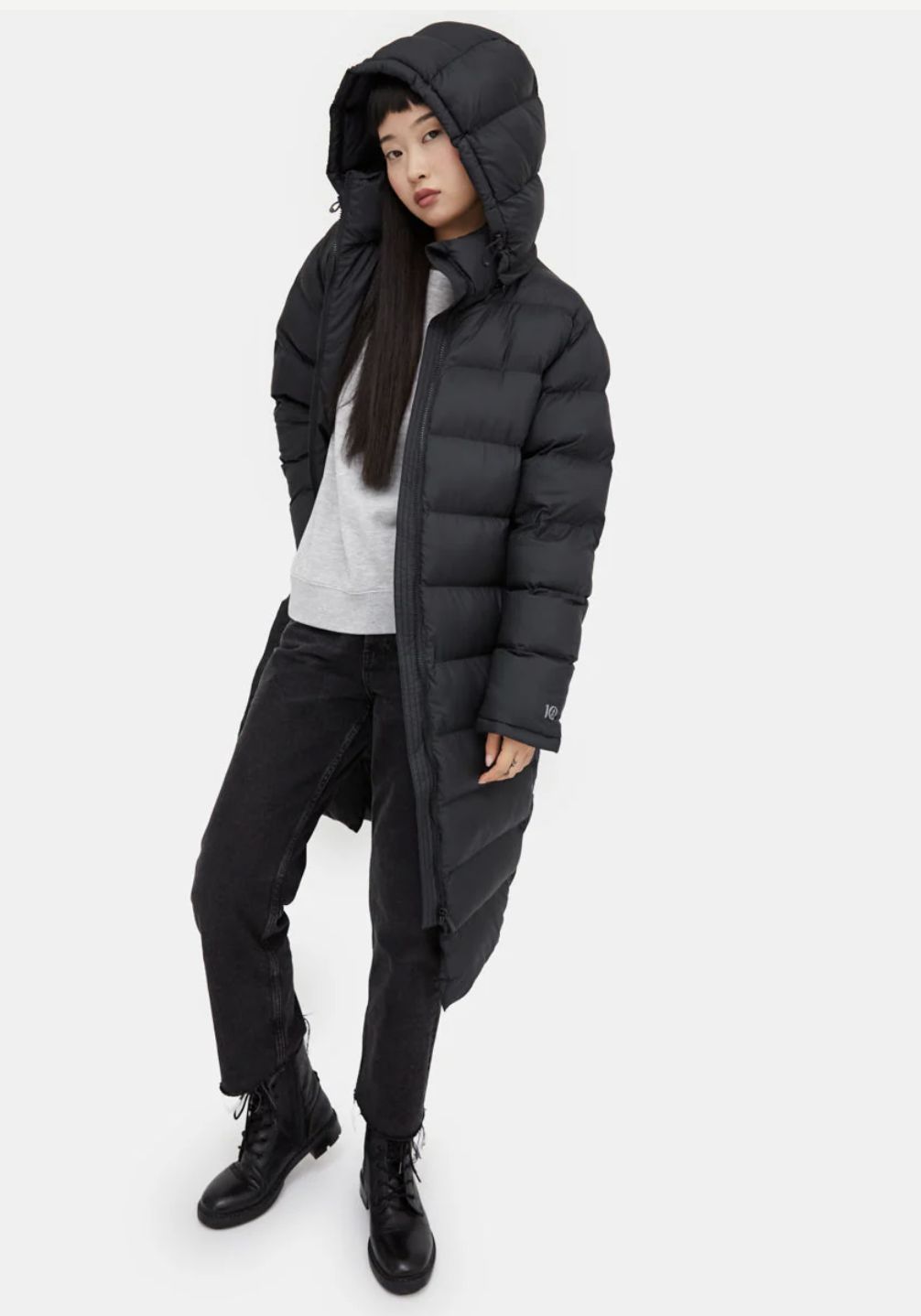 Tentree Cloud Shell Long Puffer Women&#39;s  Jacket Black