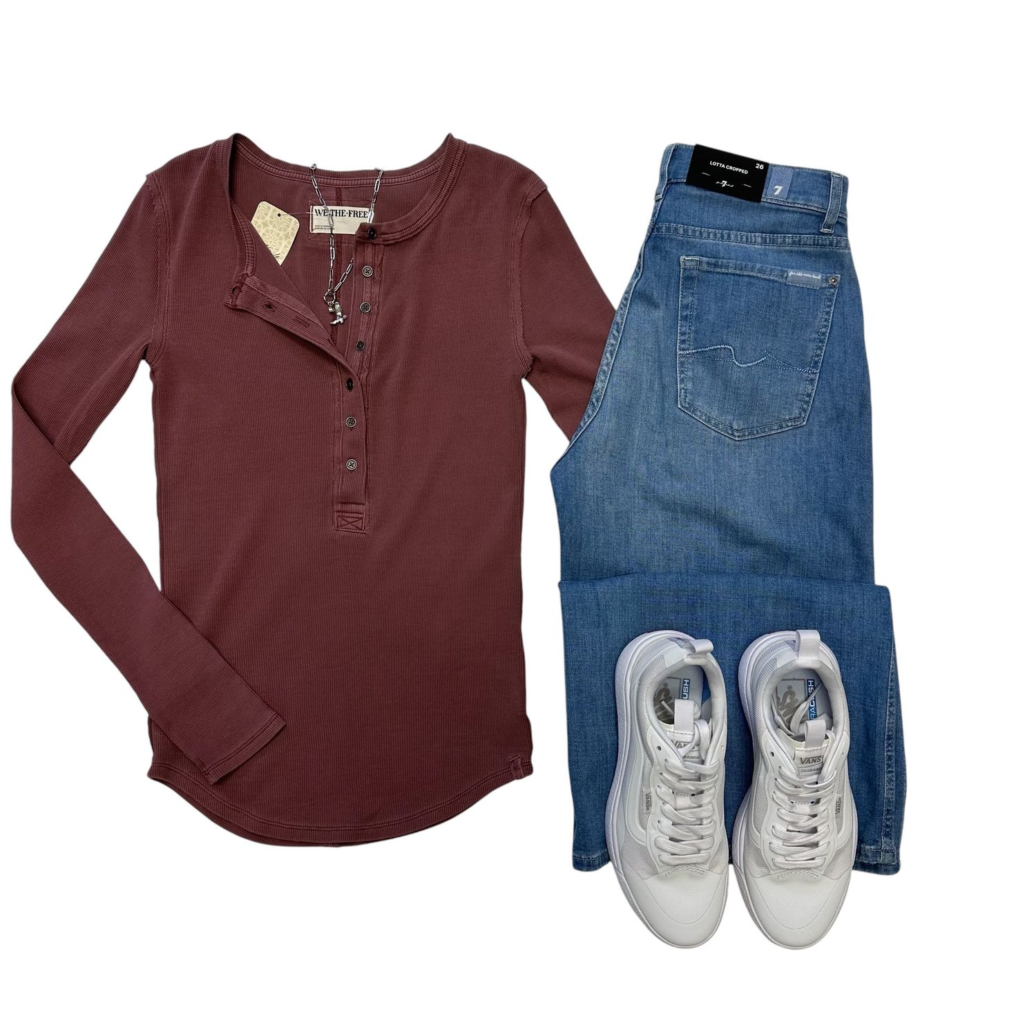 Free People Jamie Henley Red Bark