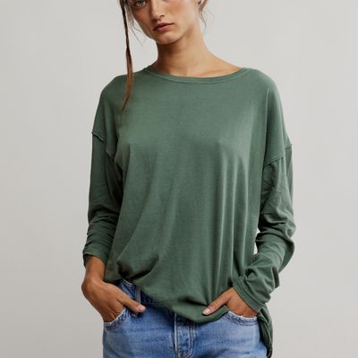 Free People Nina Tee Longsleeve Topiary